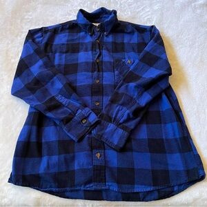 Field & Stream Men’s Blue Plaid Button Down Shirt Size XL Casual Lightweight